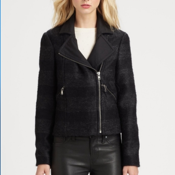 Marc by Marc Jacobs Oda Mae Stripe Wool Jacket - Picture 4 of 15